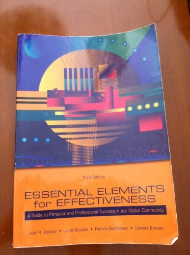 Imagen de archivo de Essential Elements for Effectiveness a la venta por ThriftBooks-Dallas