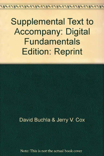 Imagen de archivo de Supplemental Text to Accompany Digital Fundamentals a la venta por Better World Books