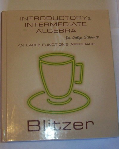 9780536220790: Introductory & Intermediate Algebra for College Students an Early Functions Approach