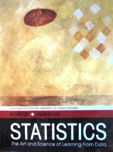 Imagen de archivo de Statistics: The Art and Science of Learning from Data w/ CD Custom Edition for the University of South Carolina a la venta por Opalick