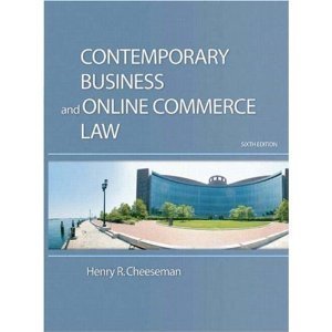 9780536236487: Contemporary Business and Online Commerce Law, 6th Edition