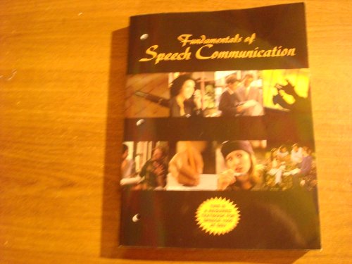 Imagen de archivo de Fundamentals of speech communication a la venta por ThriftBooks-Atlanta