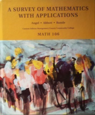 9780536273352: A Survey of Mathematics with Applications