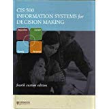 Imagen de archivo de CIS 500: Information Systems for Decision Making for Strayer University a la venta por Better World Books