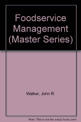 Stock image for Foodservice Management (Master Series) for sale by Salish Sea Books