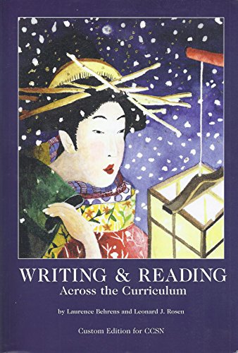 9780536322630: Writing & Reading Across the Curriculum