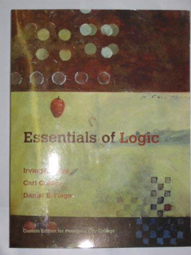 9780536327819: Essentials of Logic (Custom Edition for Pasadena City College)