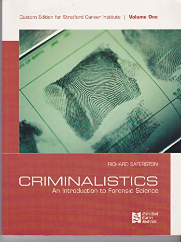 9780536352873: Criminalistics - An Introduction to Forensic Science (Volume 1)