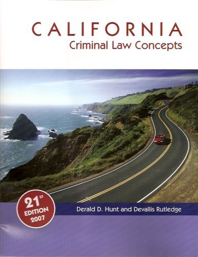 Beispielbild fr CALIFORNIA CRIM.LAW CONC. >CUS zum Verkauf von ThriftBooks-Dallas