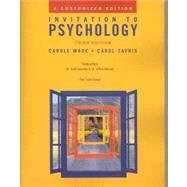 Invitation to Psychology: A Cutomized Edition (9780536372956) by Wade, Carole; Tavris, Carol