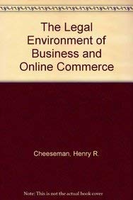 9780536392312: The Legal Environment of Business and Online Commerce
