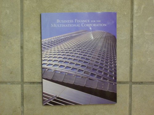 Beispielbild fr Business Finance For The Multinational Corporation (Custom Edition) zum Verkauf von Better World Books