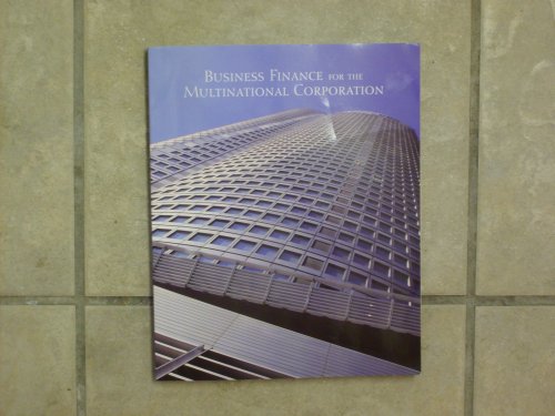 Business Finance for the Multinational Corporation