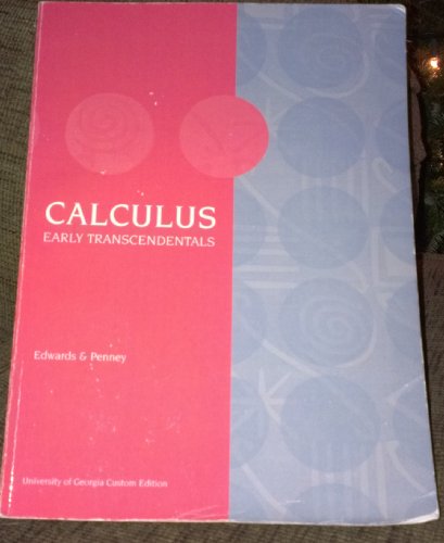 9780536435439: Calculus Early Transcendentals Edition: first