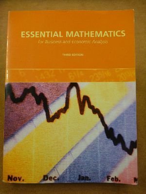 Stock image for Essential Mathematics for Business and Economic Analysis for sale by HPB-Red