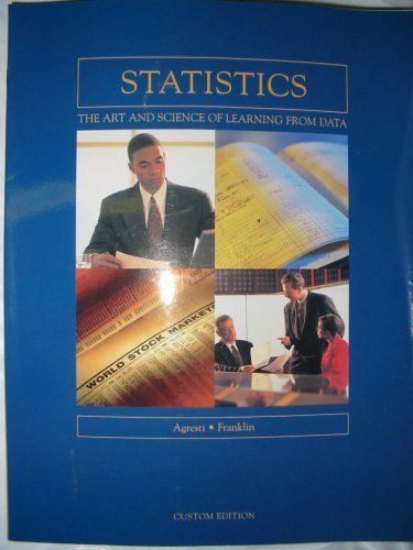 9780536436719: Statistics The Art and Science of Learning From Data (Custom Edition) Edition: Reprint