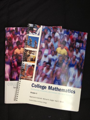 9780536446404: College mathematics for Business, Economics,Life Sciences and Social Sciences (college mathematics)