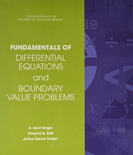Beispielbild fr Fundamentals of Differential Equations and Boundary Value Problems, UC Berkeley Custom Edition zum Verkauf von ThriftBooks-Atlanta