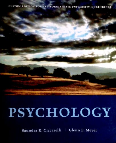 Stock image for Psychology (Custom Edition for California State University, Northridge) for sale by PACIFIC COAST BOOK SELLERS