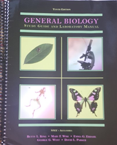 Beispielbild fr General Biology: Study Guide and Laboratory Manual zum Verkauf von ThriftBooks-Atlanta