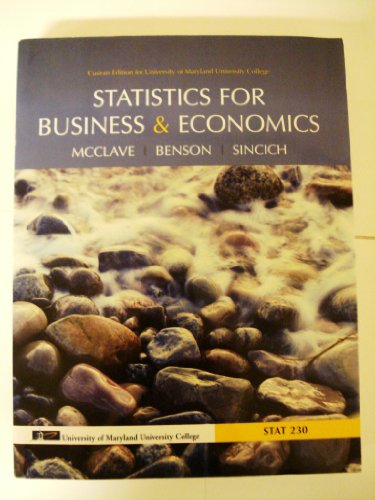 Stock image for Statistics for Business and Economics for sale by Wonder Book