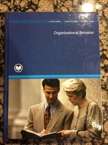 9780536503237: Mgt 175 Organizational Behavior (a Custom Edition for Rio Salado College) Taken From: Organizational Behavior 13th Edition