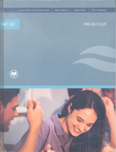 Stock image for MAT 187 PRECALCULUS Third Edition (Rio Salado College) for sale by ThriftBooks-Atlanta