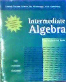 Beispielbild fr INTERMEDIATE ALGEBRA W/O MYMATHLAB STUD ACC KIT 10TH (2nd Custom Ed for Mississippi State University) zum Verkauf von HPB-Red