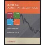 Beispielbild fr MAT540 Math540 : Quantitative Methods (4th Custom Edition for Strayer University) zum Verkauf von BookHolders