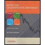 Stock image for MAT540 Math540 : Quantitative Methods (4th Custom Edition for Strayer University) for sale by BookHolders