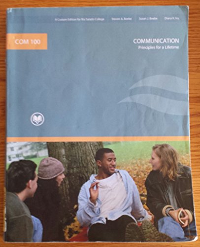 9780536543684: Communication: Principles for a Lifetime Custom Edition for Rio Salado
