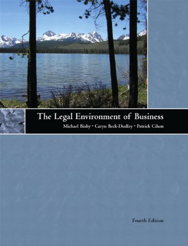 9780536544988: The Legal Environment of Business (4th Edition)