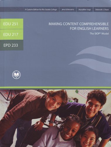 Beispielbild fr Making Content Comprehensible for English Learners The SIOP Model (CD Included) zum Verkauf von SecondSale
