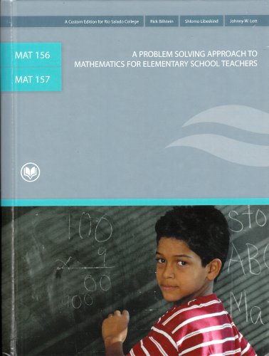 Beispielbild fr A Problem Solving Approach to Mathematics for Elementary Teachers (Mat 156 and Mat 157) zum Verkauf von Bookmans