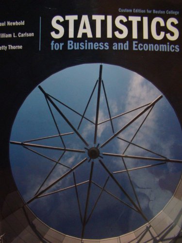 9780536573452: Title: Statistics for Business and Economics with CD encl