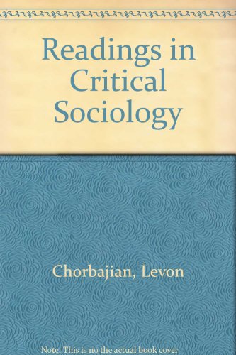 Stock image for Readings in Critical Sociology for sale by Irish Booksellers