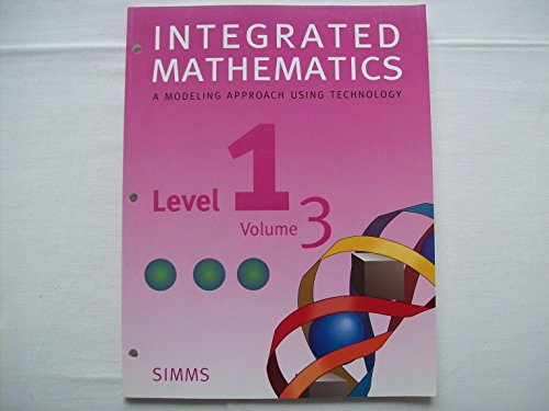 Beispielbild fr Integrated Mathematics (Level 1, Volume 3) zum Verkauf von The Book Cellar, LLC