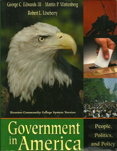 Stock image for Government in America: People, Politics, and Policy for sale by HPB-Red