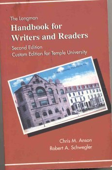 The Longman Handbook for Writers and Readers (Temple University Edition) (Custom Edition for Temple University) (9780536637734) by Chris M. Anson
