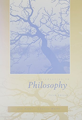 Introduction to Philosophy (9780536637925) by Baker, Ann
