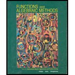 Beispielbild fr Functions and Algebraic Methods zum Verkauf von SecondSale