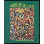 Stock image for Functions and Algebraic Methods for sale by SecondSale