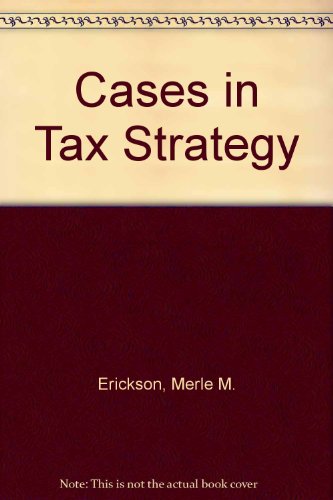 9780536667434: Cases in Tax Strategy