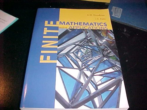 Stock image for Finite Mathematics with Applications (Reprint of 1971 edition) for sale by Bayside Books