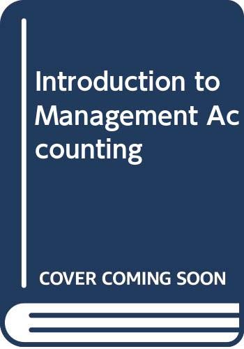 9780536675491: Introduction to Management Accounting