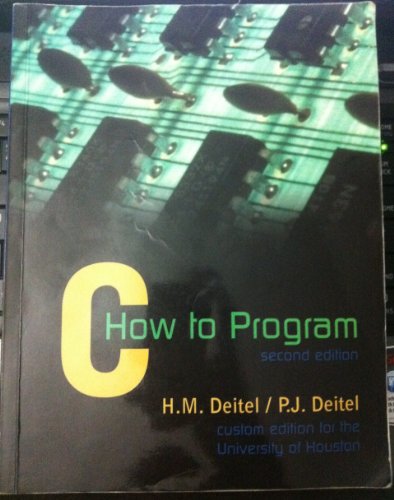 Stock image for C: How to Program for sale by HPB-Red