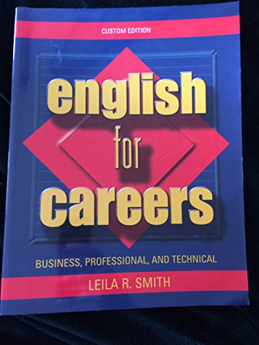 Beispielbild fr English For Careers : Business, Professional, and Technical zum Verkauf von Wonder Book