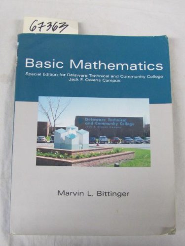 9780536689689: Basic Mathematics Special Edition for Delaware Technical and Community College
