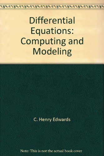 Differential Equations: Computing and Modeling (9780536700124) by C. Henry Edwards