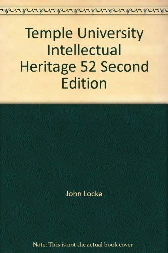 Imagen de archivo de Temple University Intellectual Heritage 52 Second Edition a la venta por Better World Books